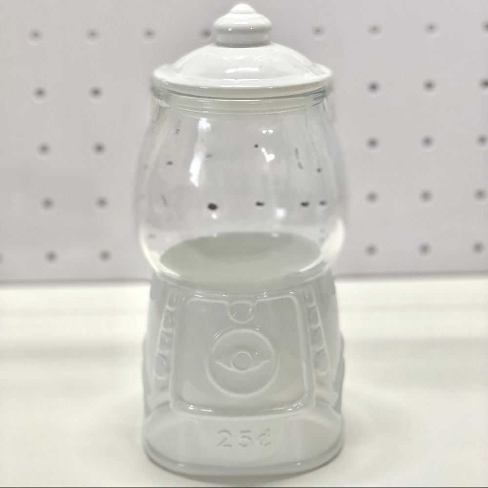 White Target Gumball Maachine jar